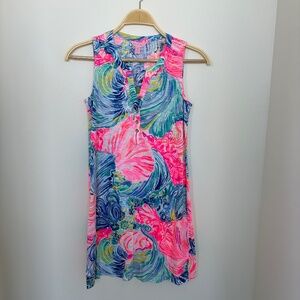 Lilly Pulitzer NWT Essie Dress in Multi Beach Please, Size XXS.
